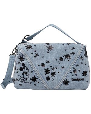 Desigual Tassen ,Blauw ,Katoen Mickey Sple Tas
