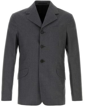 Jil Sander Wollen Blazer - Grijs