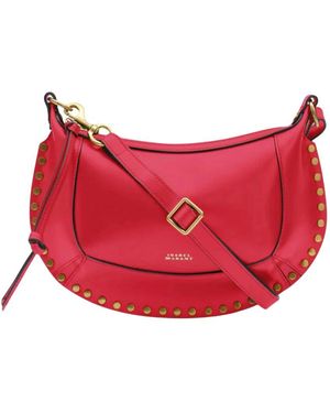 Isabel Marant Studded Moon Bag Watermelon - Rot
