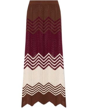 Akep Maxi Skirts - Red