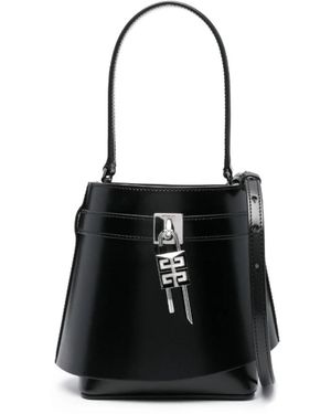 Givenchy Schwarze shark lock eimer tasche
