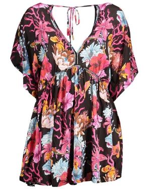 Desigual Korte Jurk Met V-Hals - Rood