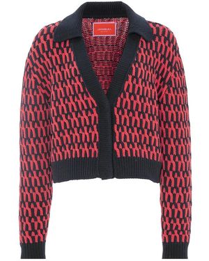 La DoubleJ Intarsia Vest - Rood