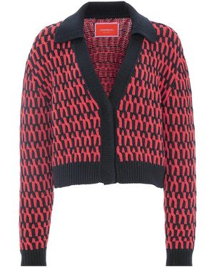 La DoubleJ Intarsia Vest - Rood