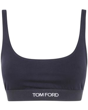 Tom Ford Ärmellose Oberteile - Blau