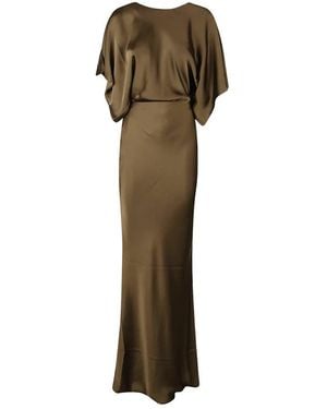 Norma Kamali Reverse Obie Gown - Groen