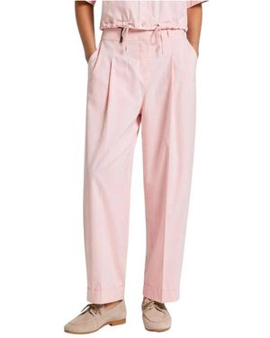 Peserico Straight Trousers - Pink