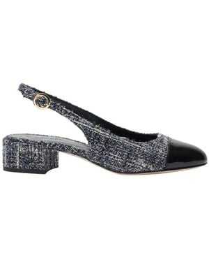 SCAROSSO Schoenen ,Blauw ,Leer Coco Slingback Pumps