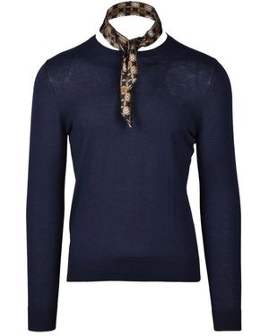 Wild Cashmere Seiden Kaschmir Pullover - Blau