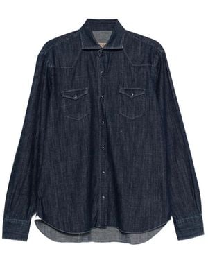 Barba Napoli Casual Shirts - Blauw