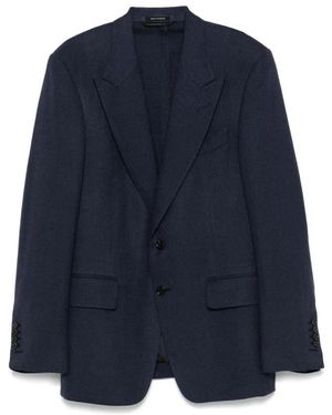 Tom Ford Jassen ,Blauw ,Leer Blazers