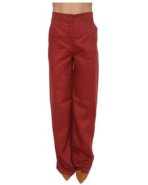 Max Mara Wide Trousers - Rojo