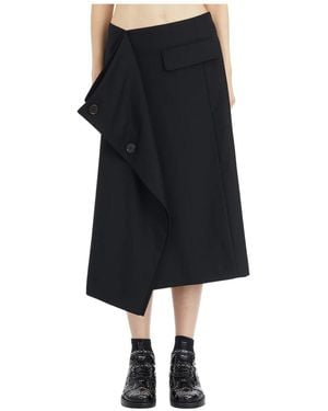 Comme des Garçons Midi Skirts - Noir