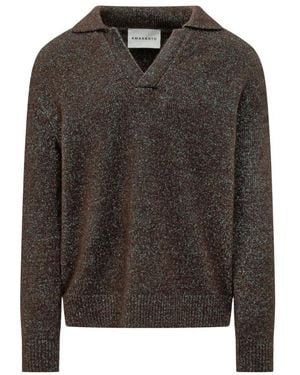 Amaranto V-Neck Knitwear - Nero
