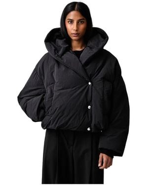 Sportmax Jassen ,Zwart ,Katoen Vodka Donsjack