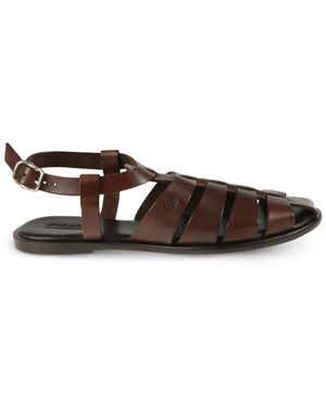 Dragon Diffusion Flat Sandals - Marrone