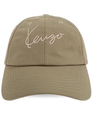 KENZO Signature Embroidered Cap - Grün