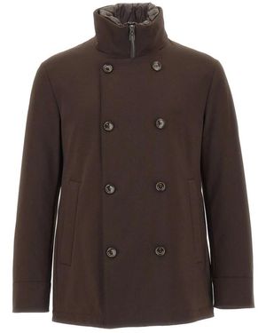 Montecore Double-Breasted Coats - Marron