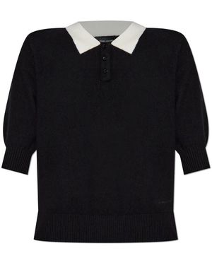 Marc Jacobs Wollen Polo - Zwart