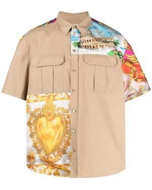 Moschino Short Sleeve Shirts - Metallic