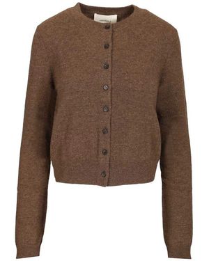 Lisa Yang Cashmere-Cardigan Mit Rundhalsausschnitt - Braun