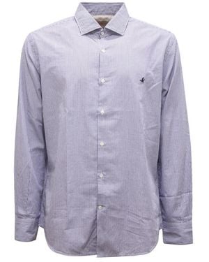 Brooksfield Formal Shirts - Purple