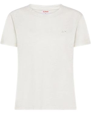Sun 68 T-Shirts - White