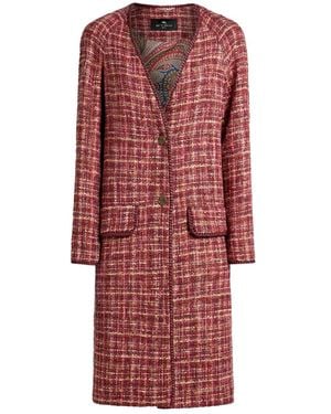 コート ETRO Woman Coat Red WRAA005499TU2G9 M5039 Etro Outlet: Coat woman - Red | Etro coat WRAA005499TU2G9