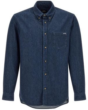 A.P.C. Denim Shirts - Azul