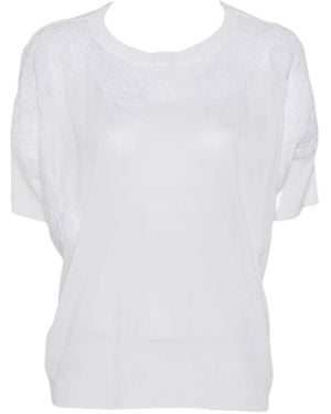 Ermanno Scervino Round-Neck Knitwear - Blanco