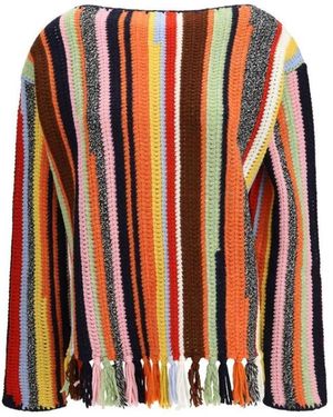 Prada Round-Neck Knitwear - Orange