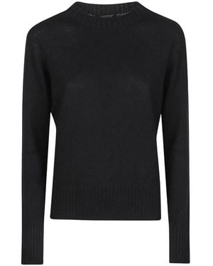 Aragona Round-Neck Knitwear - Black