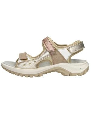 Imac Schoenen ,Geel ,Platte Sandalen - Naturel