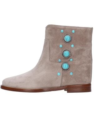 Via Roma 15 Wildleder-Stiefeletten - Braun