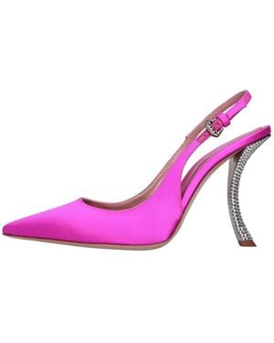 Gedebe Schoenen ,Roze ,Satijn Met Hak Fuchsia