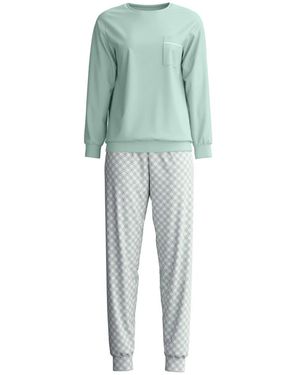 CALIDA Nachtkleding ,Veelkleurig ,Katoen Pyjama - Groen