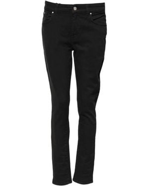 Dolce & Gabbana Zwarte Skinny Mid Waist Denim Jeans