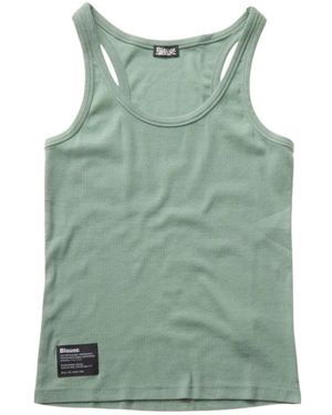 Blauer Ärmelloses top für frauen - Grün