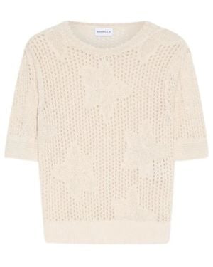Marella Rundhals-Strickware - Natur