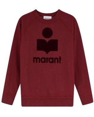 Isabel Marant Hoodies & Sweatvesten ,Rood ,Katoen Moby Sweatshirt