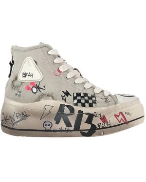 R13 Schoenen ,Grijs ,Katoen Kurt Platform Sneakers