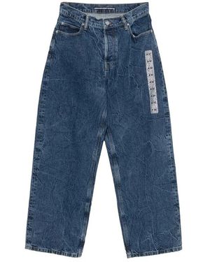Alexander Wang Jeans ,Blauw ,Katoen Jeans Met Kristalversiering