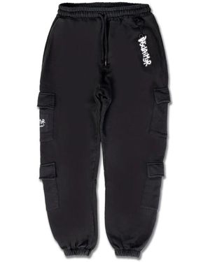 DISCLAIMER Schwarze hose, einfarbig, schnürung
