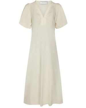 Neo Noir Illana Poplin Kleid - Natur