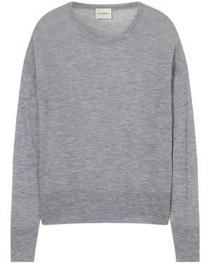Closed Feinstrickpullover Aus Reiner Wolle - Grau