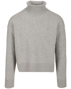 Ami Paris Turtlenecks - Gray