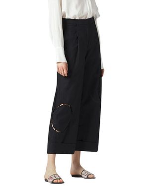 Manila Grace Cropped Broek - Zwart