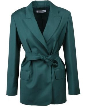 Max Mara Talento Giacca Stondata - Groen