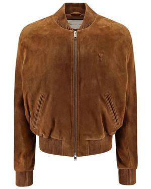 Ami Paris Bomber Jackets - Marrón