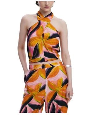 Desigual Sleeveless Tops - Arancione